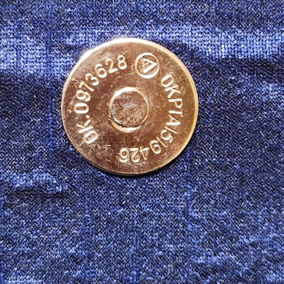 OKPTA Vintage Blue Floral/Gold Fabric Appliques Clutch with Gold Chain Strap - Picture 6 of 6